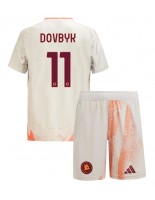 AS Roma Artem Dovbyk #11 Vieraspaita Lasten 2024-25 Lyhythihainen (+ shortsit)